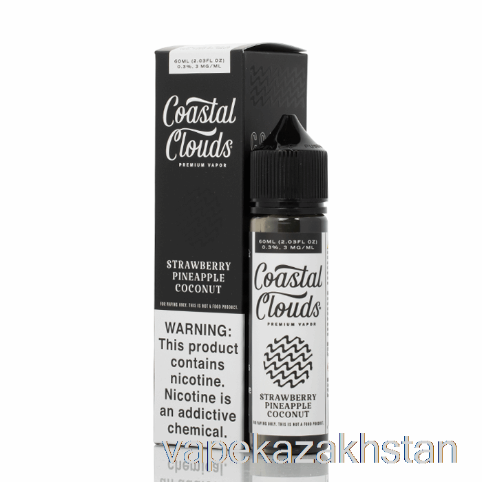 Vape Smoke Strawberry Pineapple Coconut - Coastal Clouds Co. - 60mL 0mg